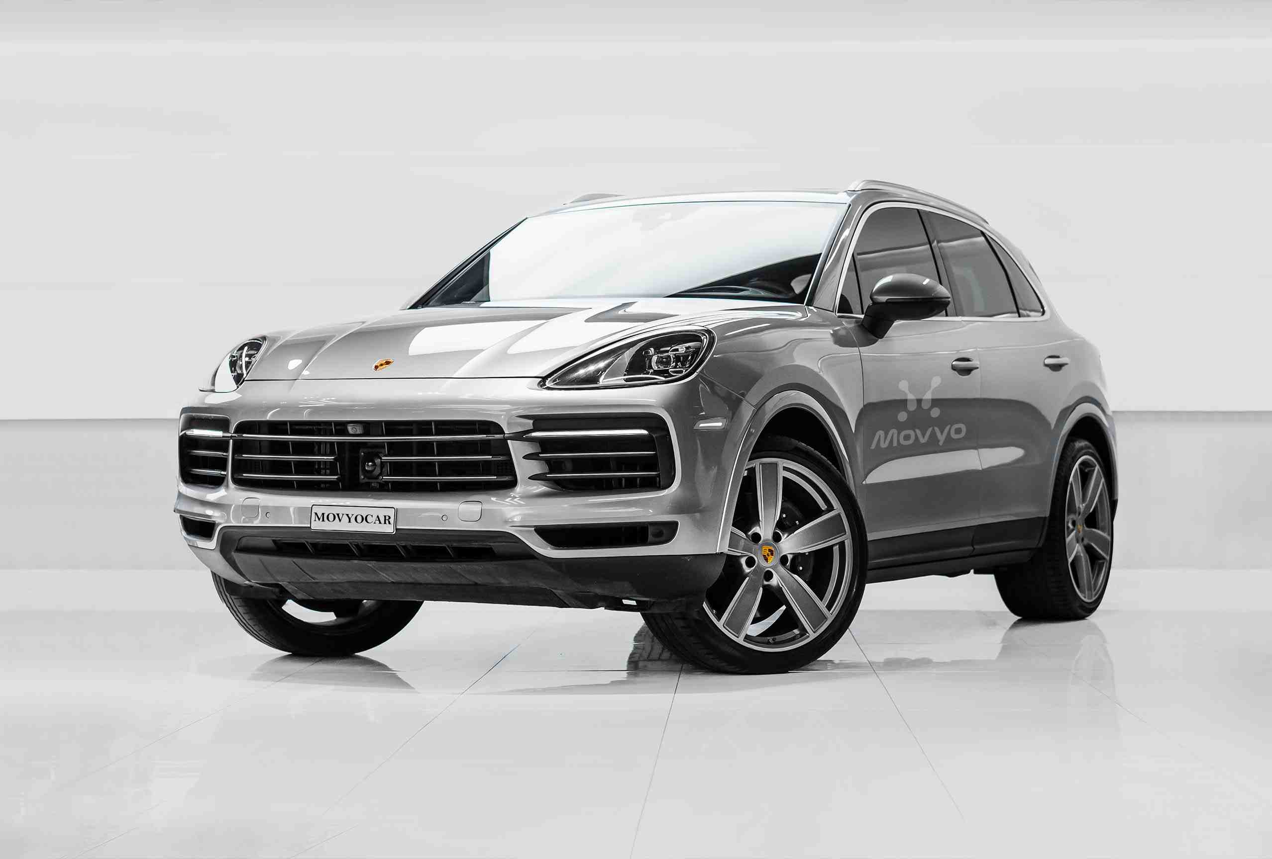 Movyocar Porsche Cayenne Silver car rental in dubai