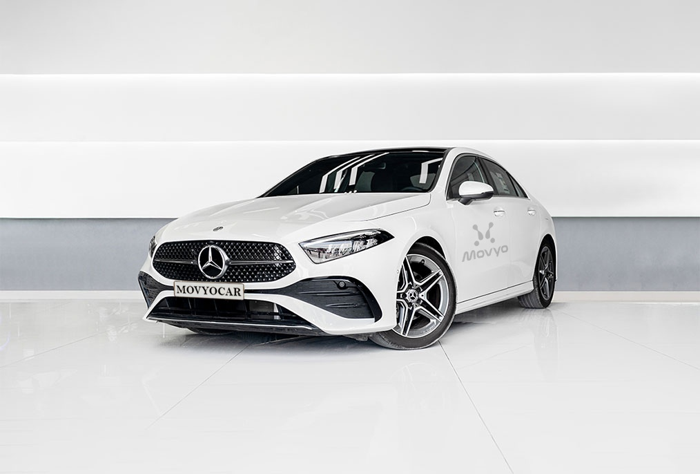 Movyocar Mercedes A200 White car rental in dubai