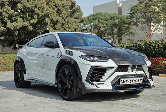 Movyocar Lamborghini Urus Mansory White car rental in dubai