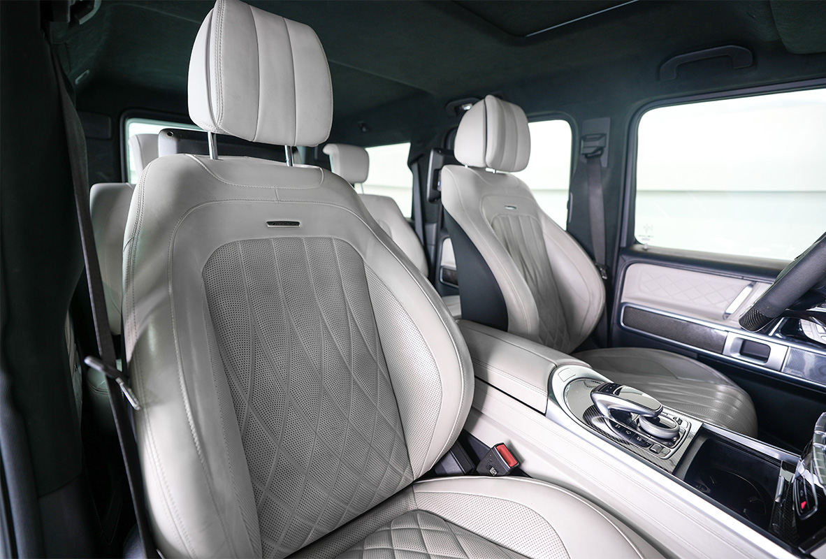 Movyocar Mercedes G63 Green car rental in dubai