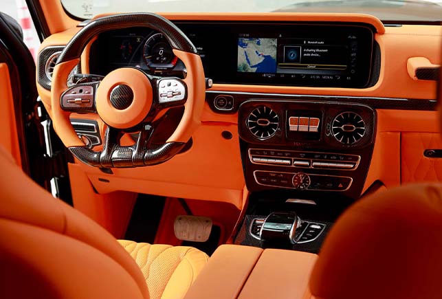 Movyocar Mercedes G63 Keyvany car rental in dubai