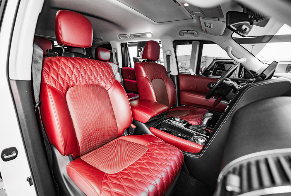 Movyocar Nissan Patrol Off White car rental in dubai