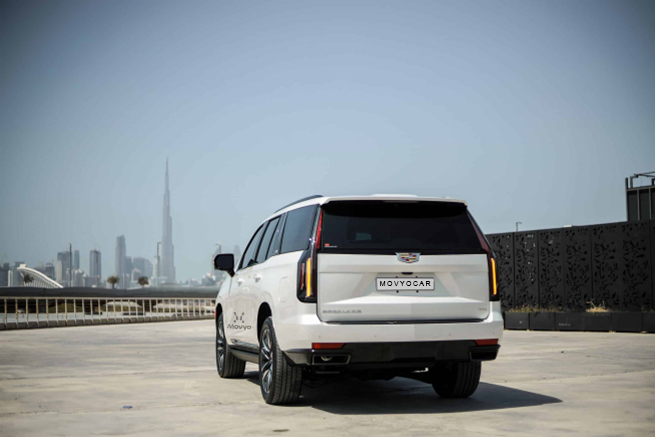 Movyocar Cadillac Escalade White car rental in dubai