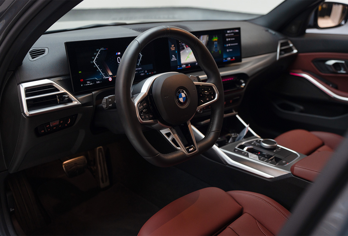 Movyocar Bmw 318i M Kit Gery car rental in dubai