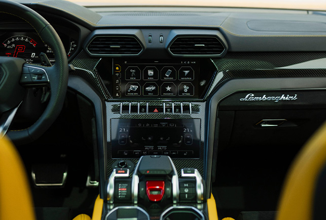 Movyocar Lamborghini Urus Yellow car rental in dubai