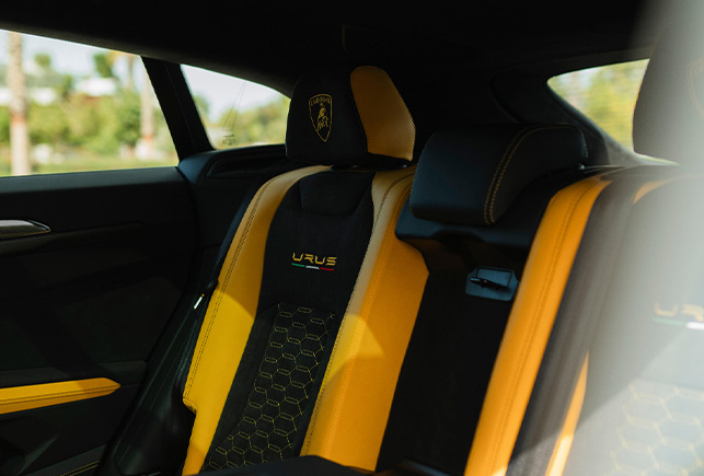 Movyocar Lamborghini Urus Yellow car rental in dubai