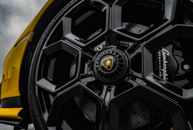 Movyocar Lamborghini Huracan Tecnica Yellow car rental in dubai