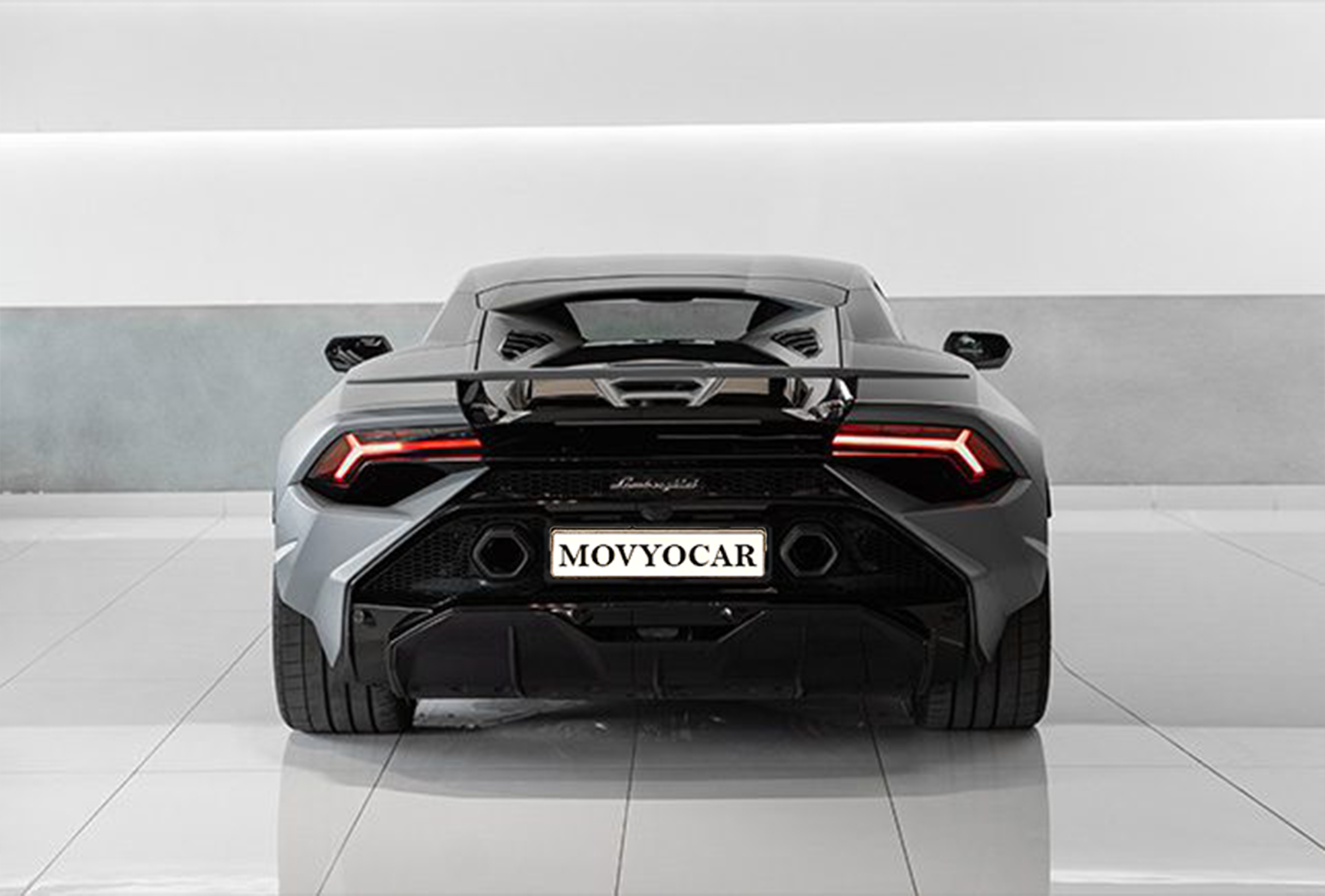Movyocar Lamborghini Huracan Tecnica Gray car rental in dubai