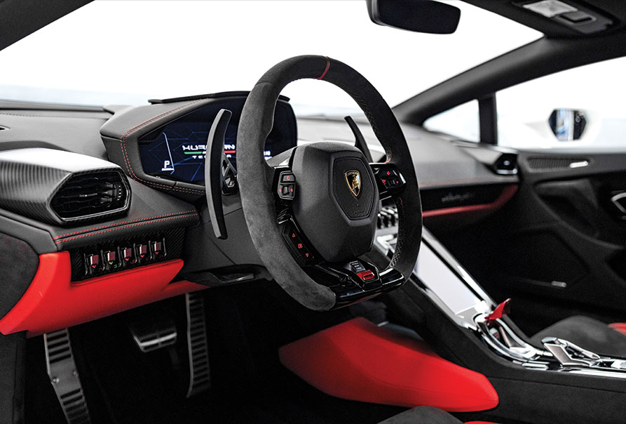 Movyocar Lamborghini Huracan Tecnica White car rental in dubai