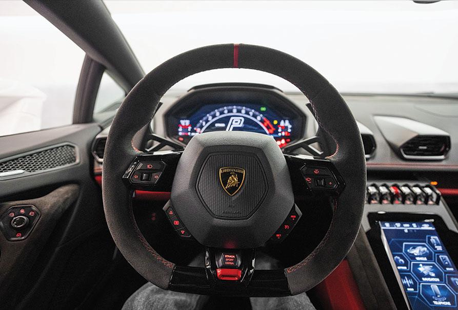 Movyocar Lamborghini Huracan Tecnica White car rental in dubai