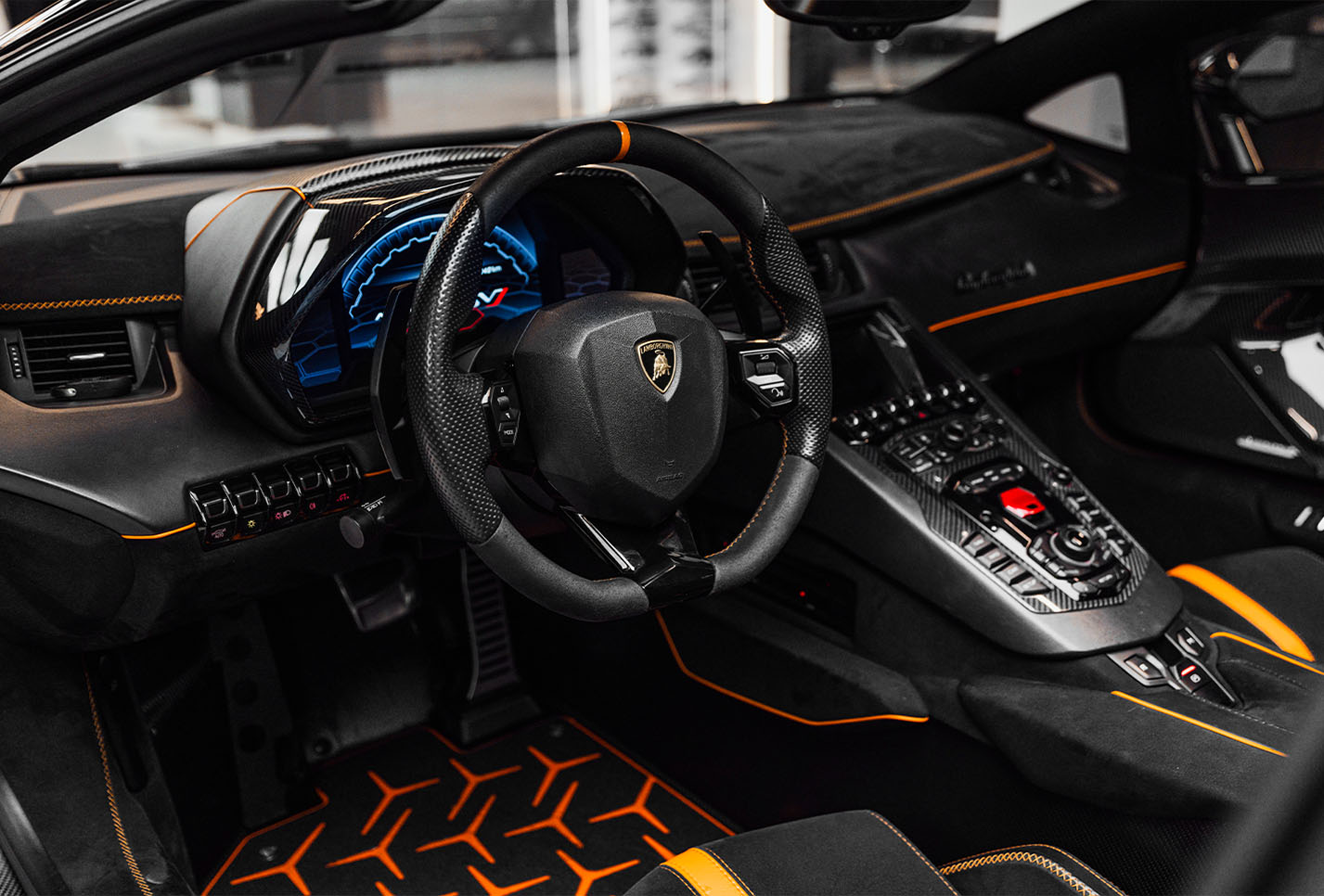 Movyocar Lamborghini Aventador Roadster Svj 1 car rental in dubai