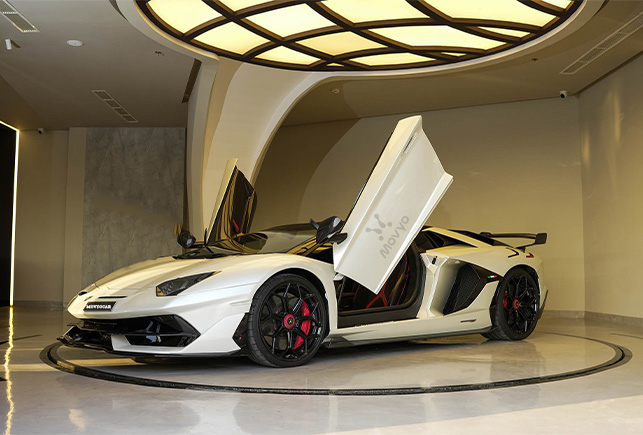 Movyocar Lamborghini Aventador Roadster Svj car rental in dubai
