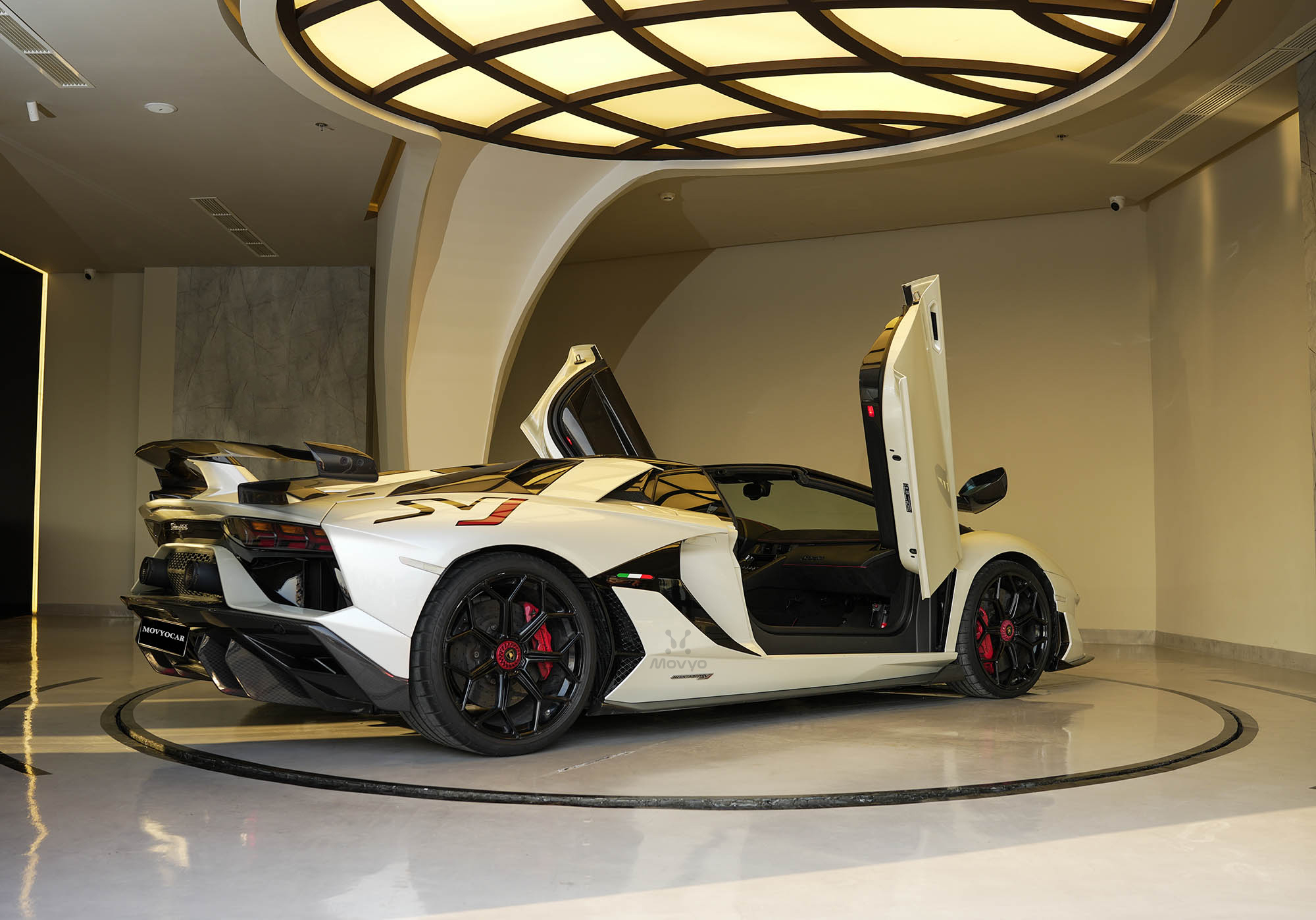 Movyocar Lamborghini Aventador Roadster Svj car rental in dubai