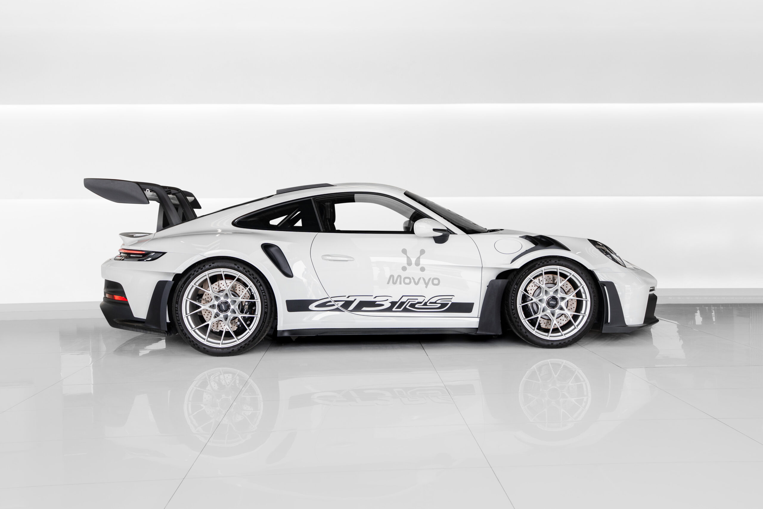 Movyocar Porsche Gt3 Rs White car rental in dubai