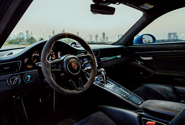 Movyocar Porsche Gt3 Rs Blue car rental in dubai