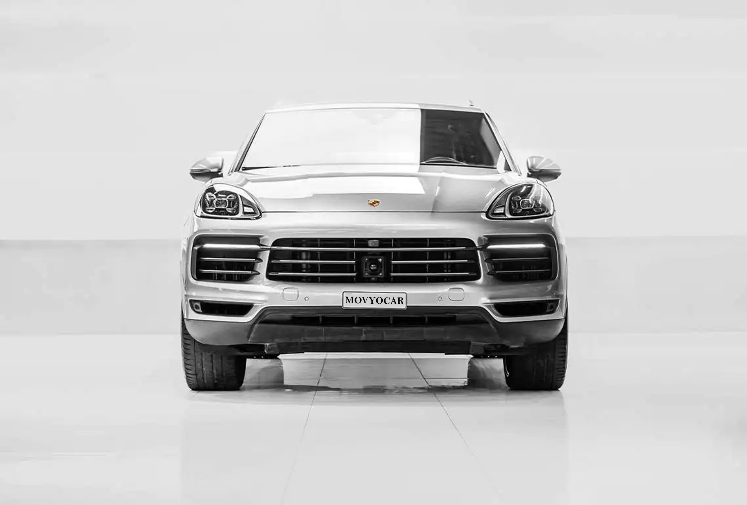 Movyocar Porsche Cayenne Silver car rental in dubai