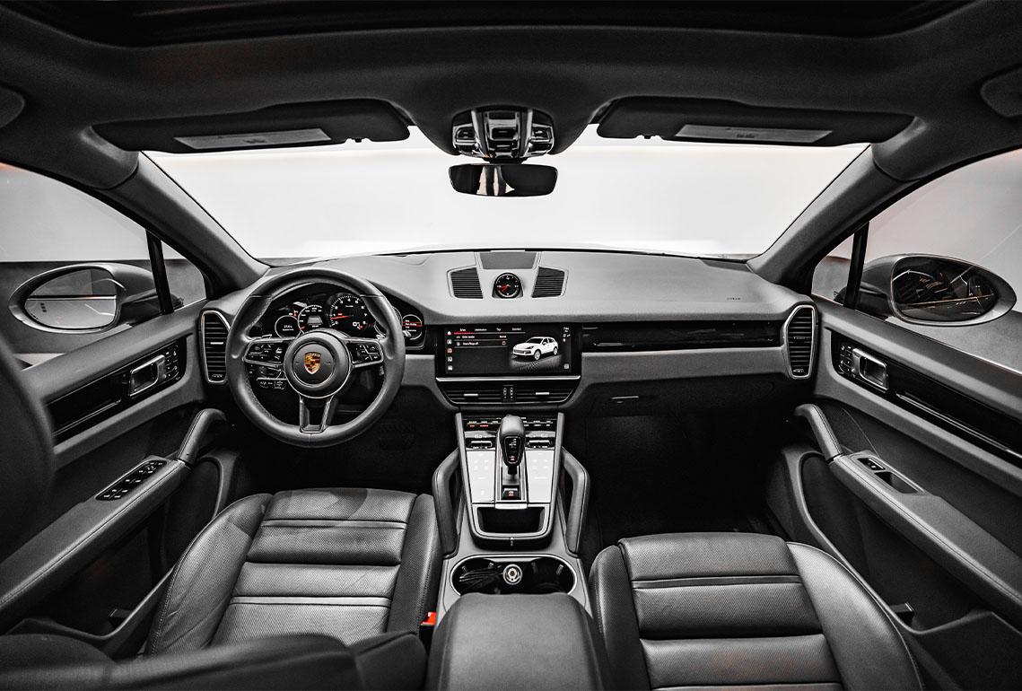 Movyocar Porsche Cayenne Silver car rental in dubai