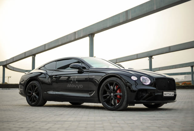 Movyocar Bentley Continental Gt Black car rental in dubai