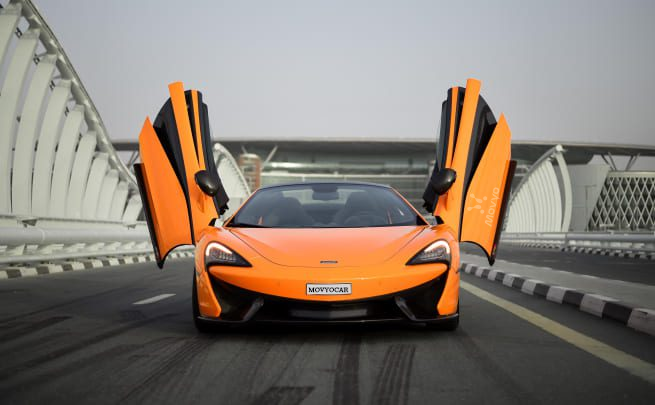 Movyocar Mclaren 570s Spider car rental in dubai
