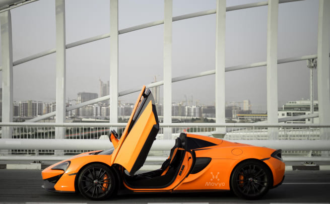 Movyocar Mclaren 570s Spider car rental in dubai
