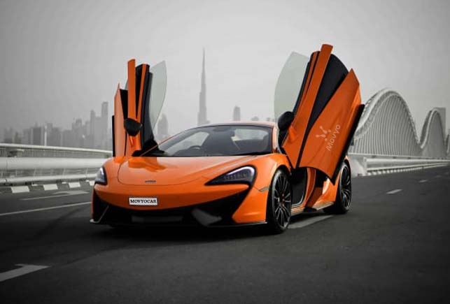 Movyocar Mclaren 570s Spider car rental in dubai