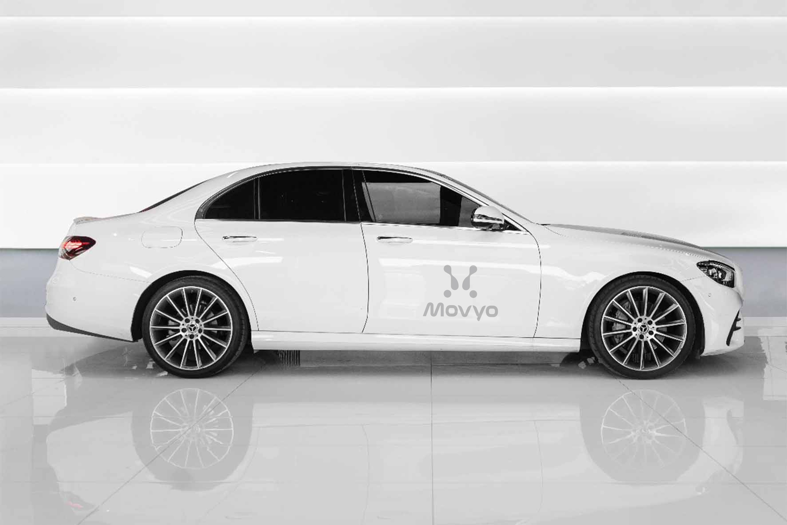 Movyocar Mercedes E 300 White car rental in dubai