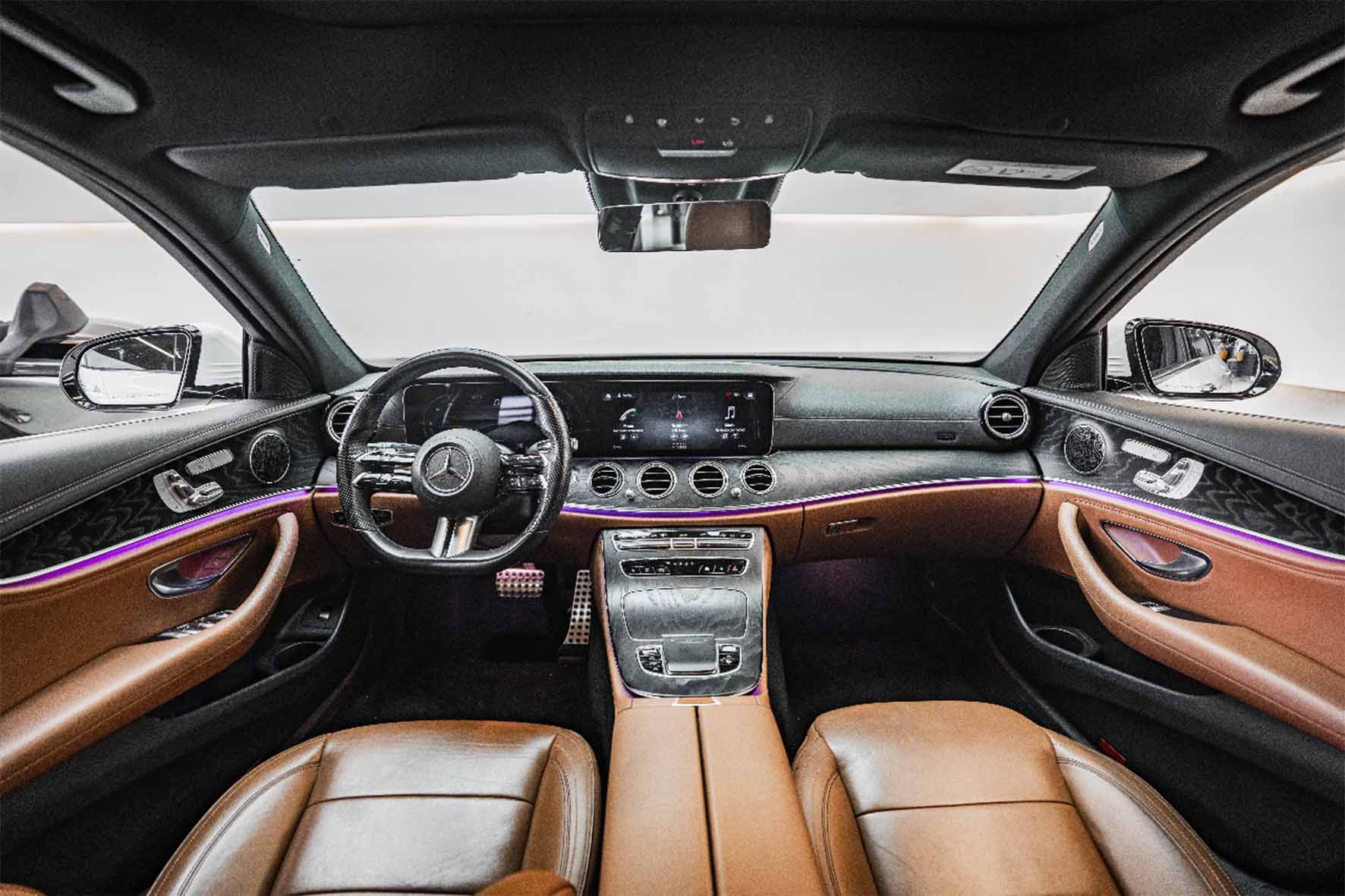 Movyocar Mercedes E 300 White car rental in dubai