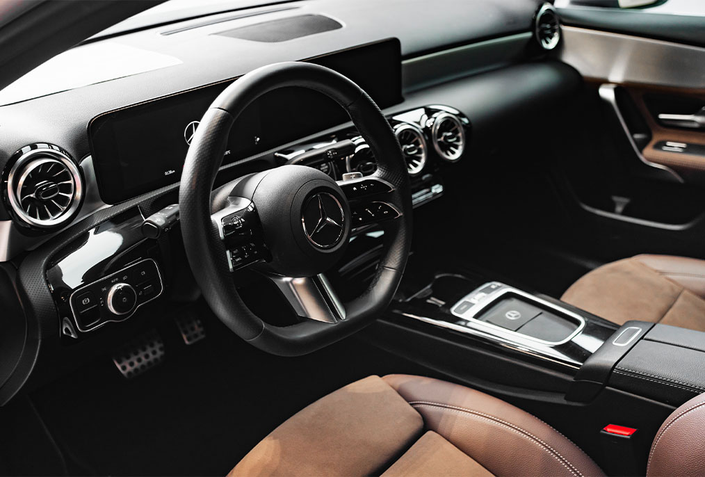 Movyocar Mercedes A200 White car rental in dubai