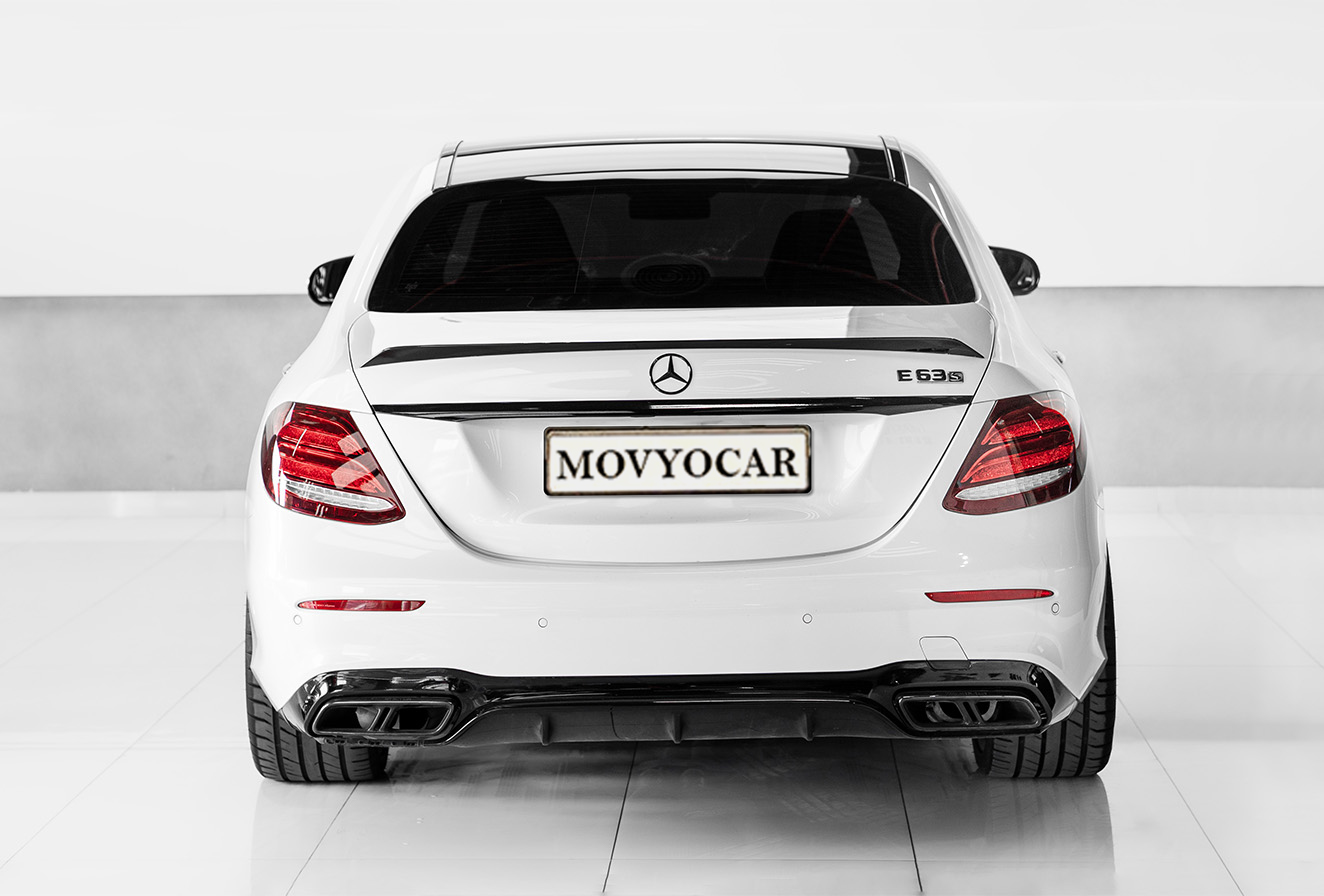 Movyocar Mercedes E63s White car rental in dubai