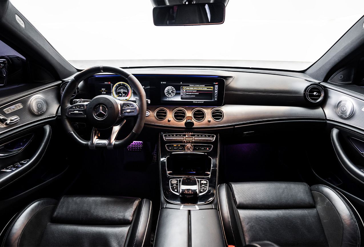 Movyocar Mercedes E63s White car rental in dubai