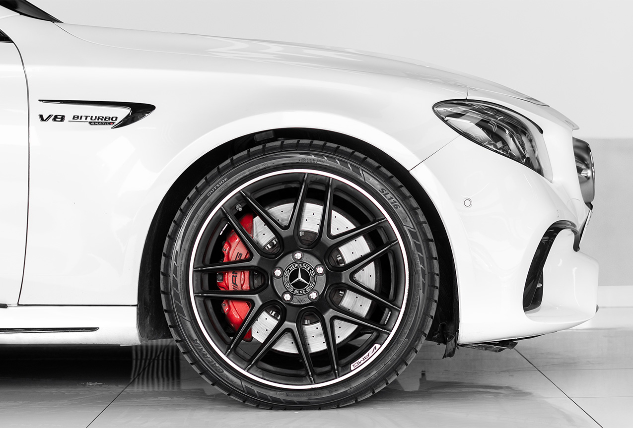 Movyocar Mercedes E63s White car rental in dubai