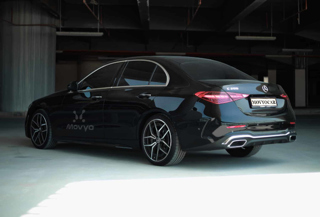 Movyocar Mercedes C200 Black car rental in dubai