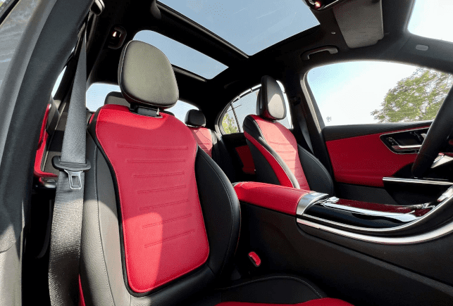 Movyocar Mercedes C200 Black car rental in dubai