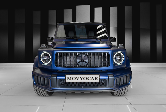 Movyocar 2025 Mercedes G63 Blue car rental in dubai