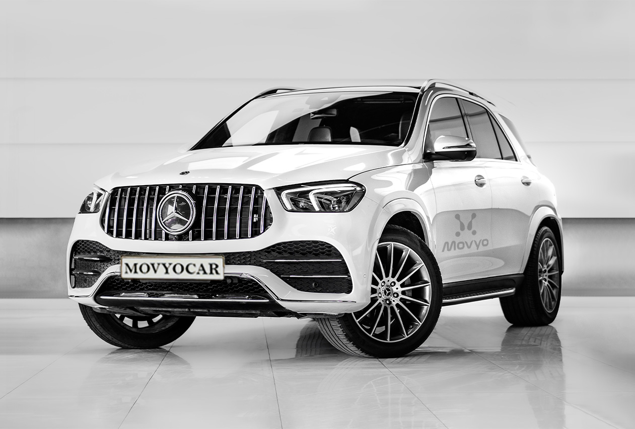 Movyocar Mercedes Gle 350 White car rental in dubai