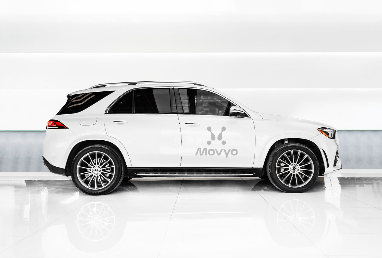 Movyocar Mercedes Gle 350 White car rental in dubai