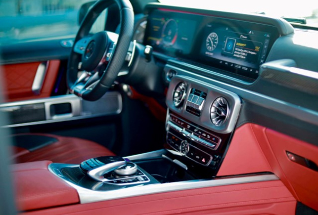 Movyocar Mercedes G63 White car rental in dubai