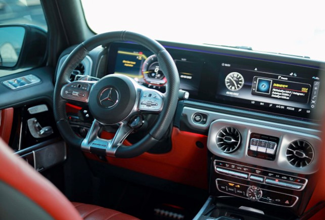 Movyocar Mercedes G63 White car rental in dubai