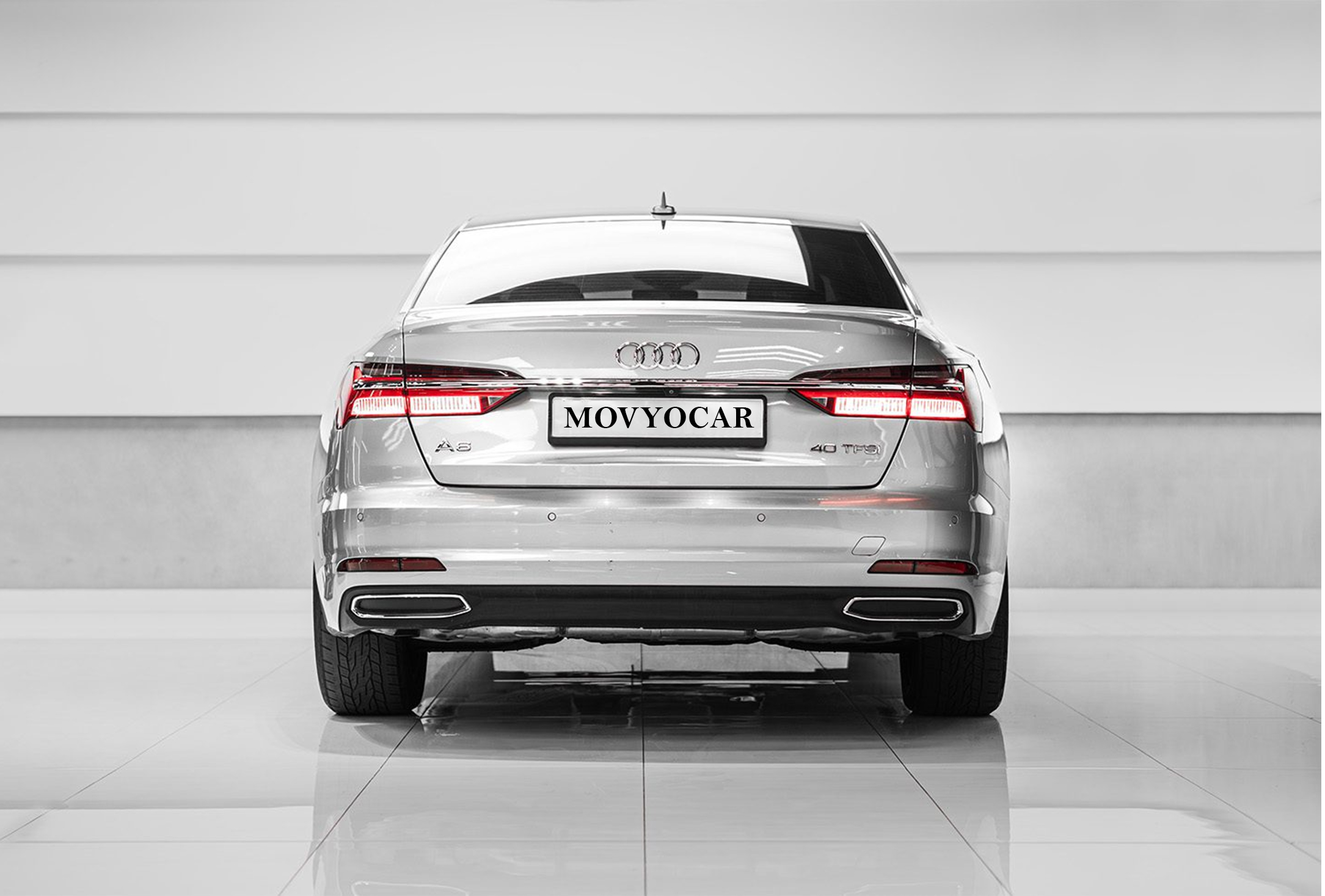 Movyocar Audi A6 White car rental in dubai
