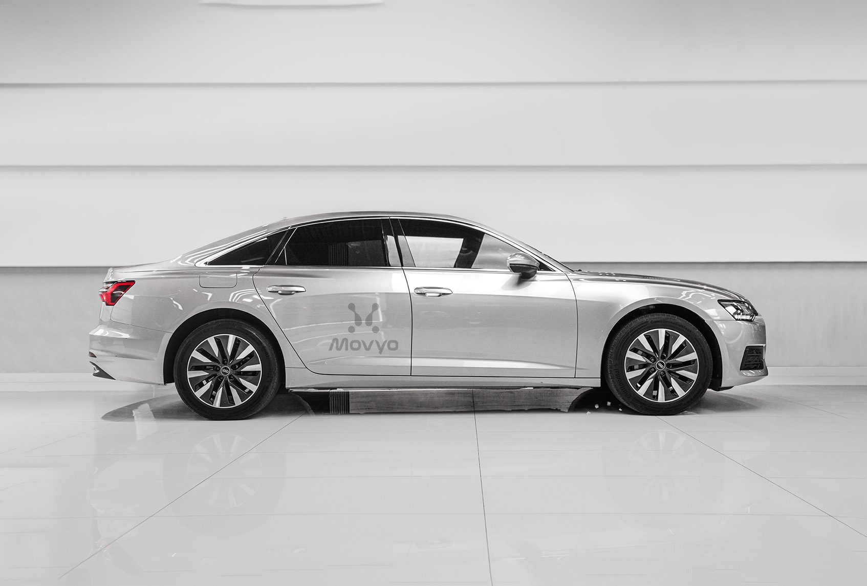 Movyocar Audi A6 White car rental in dubai