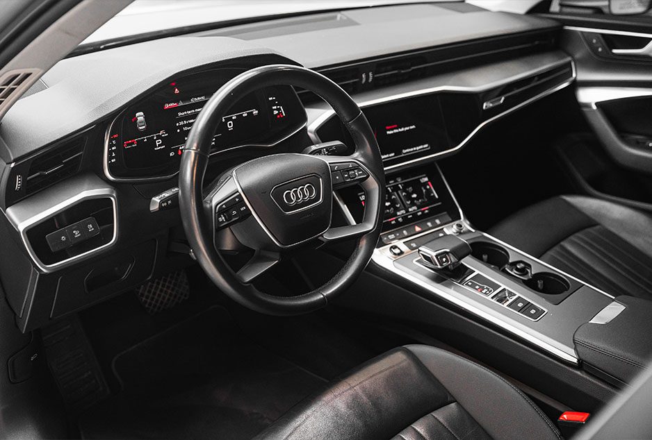 Movyocar Audi A6 White car rental in dubai