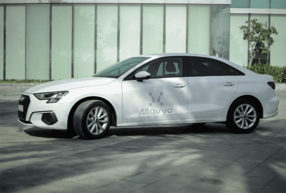 Movyocar Audi A3 White car rental in dubai