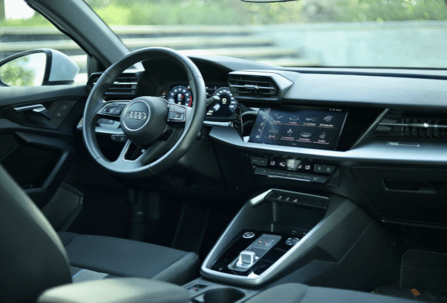 Movyocar Audi A3 White car rental in dubai