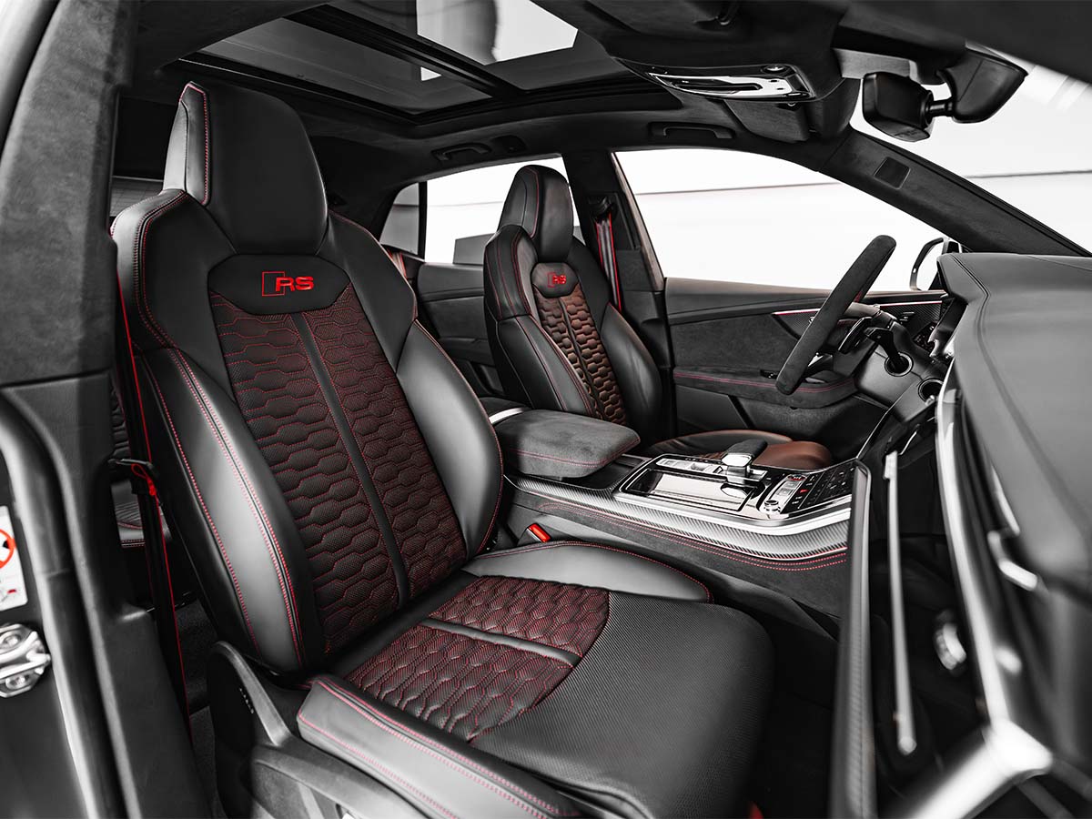 Movyocar Audi Rsq8 Performance Black car rental in dubai