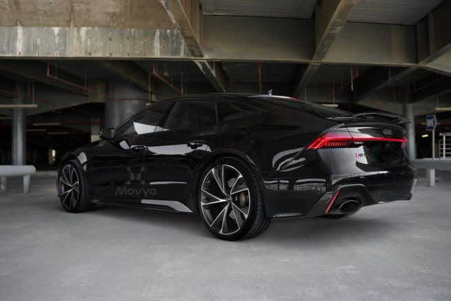 Movyocar Audi Rs7 Black car rental in dubai