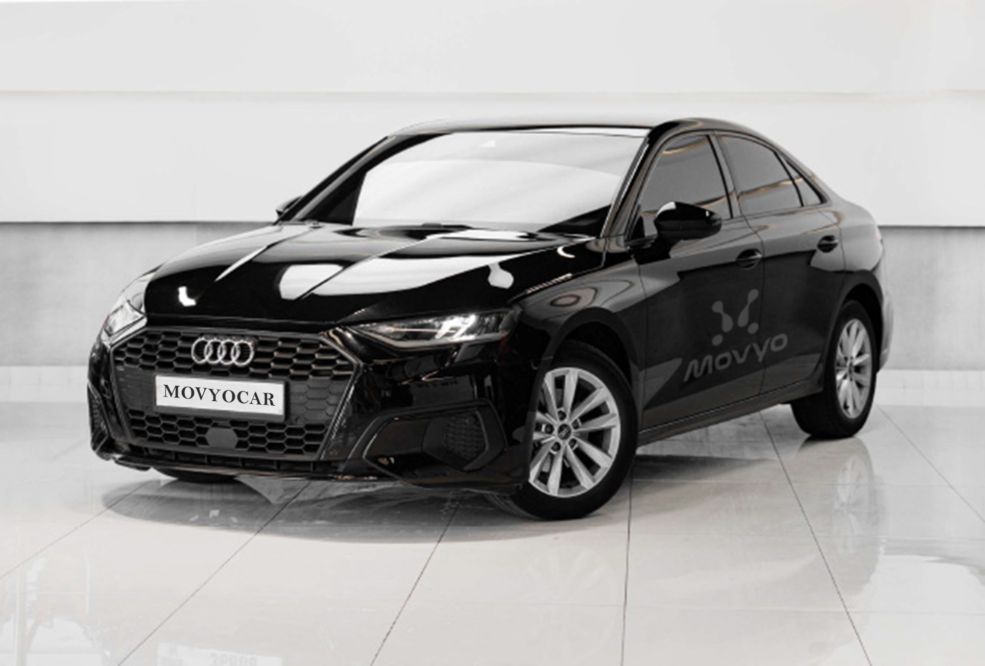 Movyocar Audi A3 Black car rental in dubai